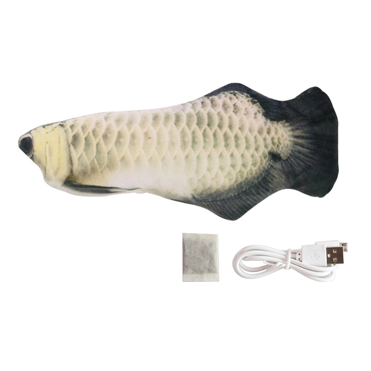 ROADREIGN - Usb Electric Moving Catnip Dancing Fish Cat Toy Cat Interactive Fish Toy Pet Toys 5