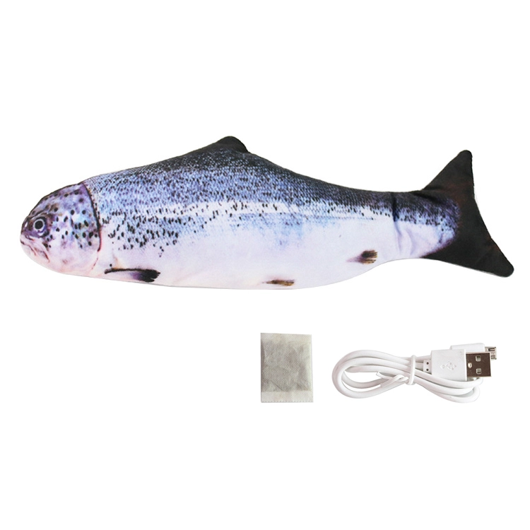 ROADREIGN - Usb Electric Moving Catnip Dancing Fish Cat Toy Cat Interactive Fish Toy Pet Toys 1