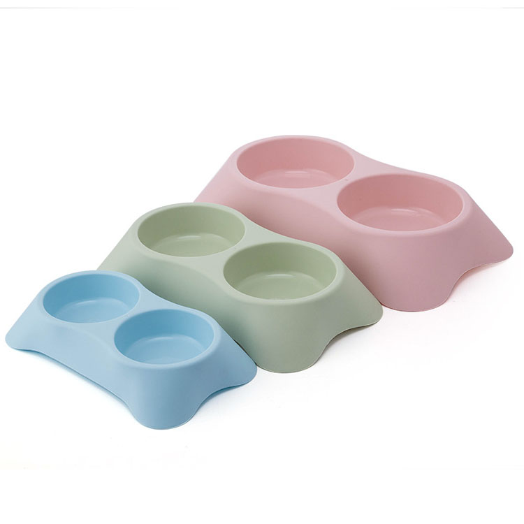 ROADREIGN - Gamelles doubles en plastique pour chiens et chats (vente en gros) 6