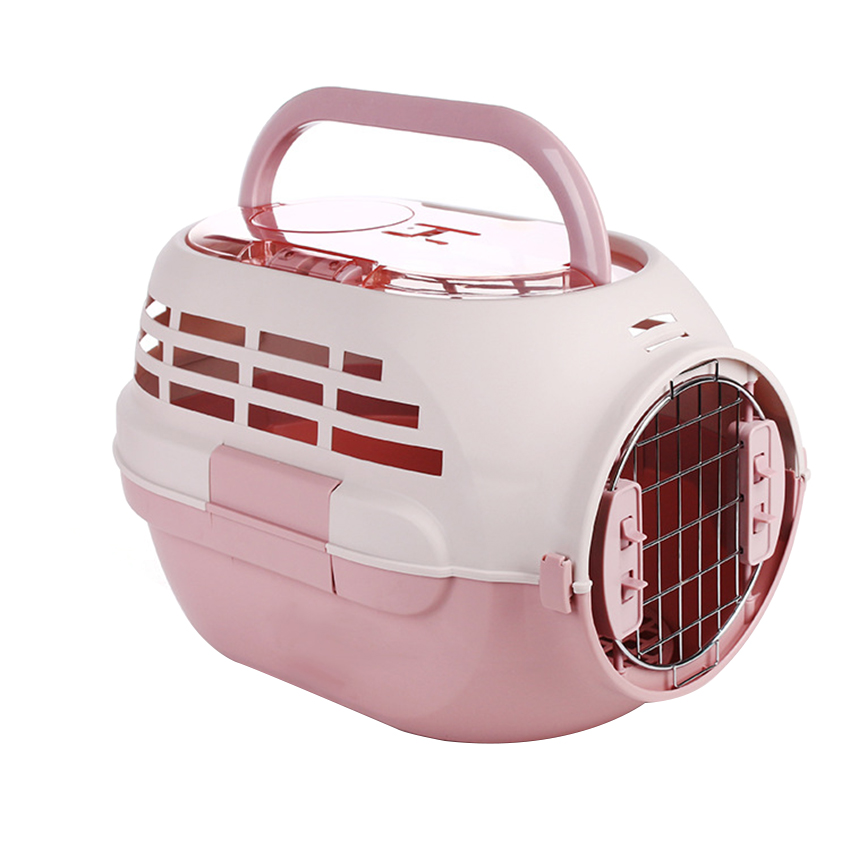 ROADREIGN - Cage de transport pour animaux de compagnie en plastique de haute qualité avec puits de lumière 1