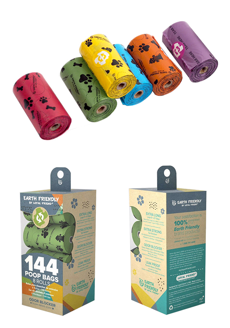 Wholesale Custom Colors Pet Biodegradable Dog Poop Bags