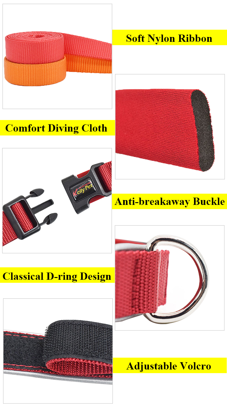 ROADREIGN - Wholesale High Quality Adjustable Nylon Pet Collar Pet Collars&Leashes 10