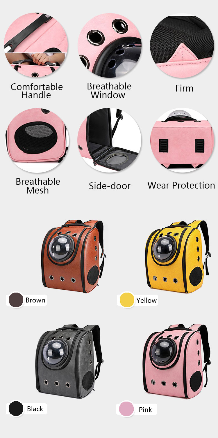 ROADREIGN - Airline Approved Heavy Duty Leather Bag Pet Carrier Pet Carriers 12