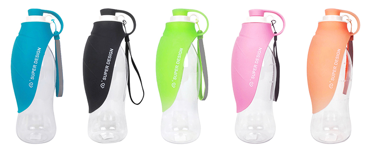 ROADREIGN - New Design Silicone Folding 480mL Plastic Pet Portable Dog Water Bottle Pet Drinking 12