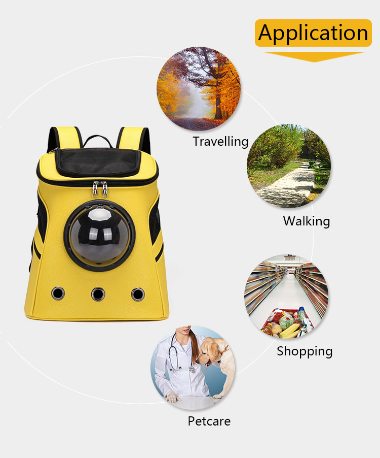 ROADREIGN - High Quality PU Material Pet Carrier Travel Bag Pet Carriers 13