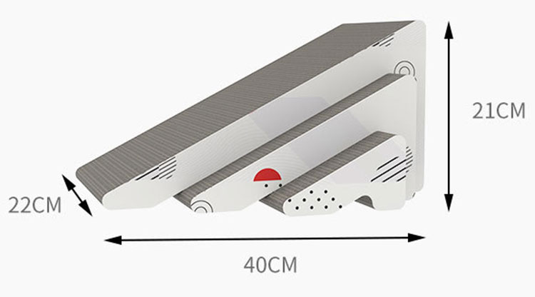 Vertical Cat Scratcher Board With Catnip 3 In 1 Separable Design Pet Toys Corrugated Paper Cat Scratching Cardboard