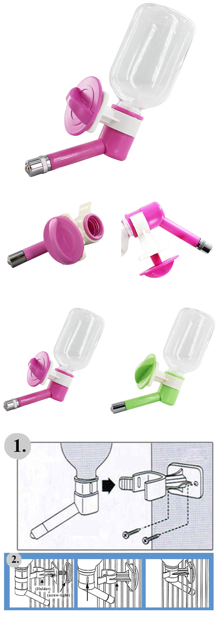 ROADREIGN - Amazon Hot Selling Automatic Pet Water Dispenser, Wholesale Plastic Pet Drinking Bottle Pet Drinking 10