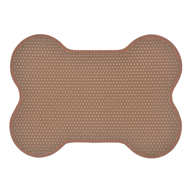ROADREIGN - EVA Cat Sand Pad Bone Shaped Waterproof Cat Litter Pad Mat Pet Cleaning 2
