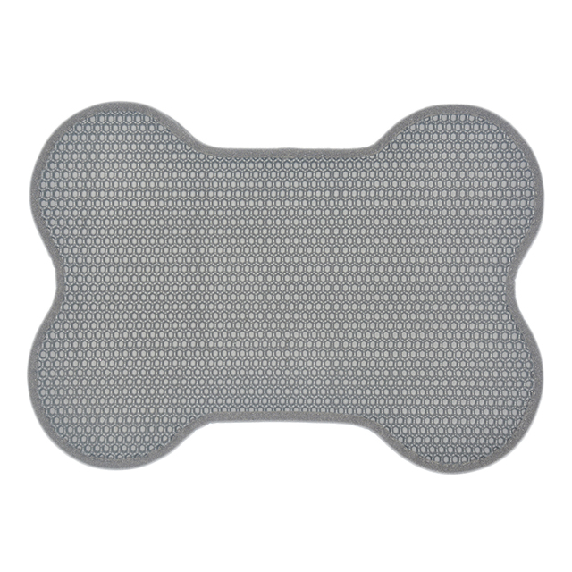 ROADREIGN - EVA Cat Sand Pad Bone Shaped Waterproof Cat Litter Pad Mat Pet Cleaning 5