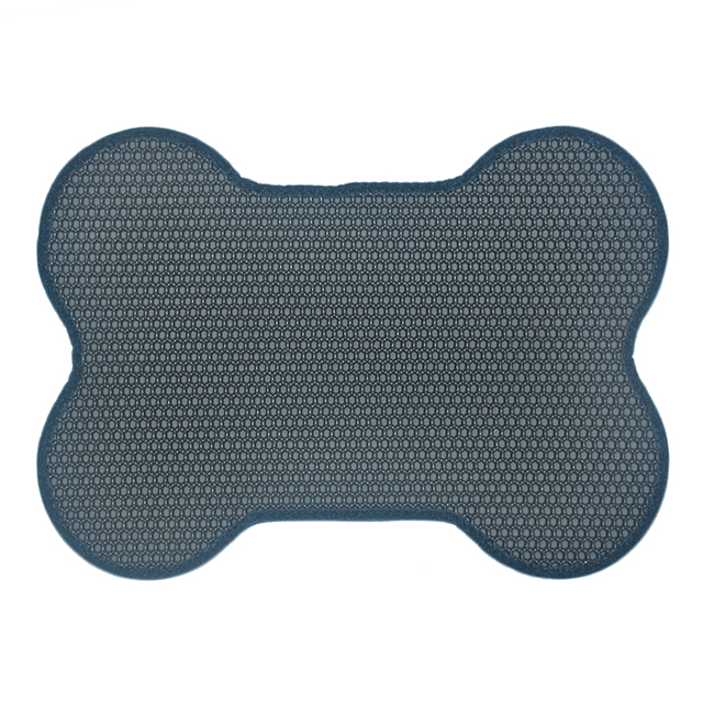ROADREIGN - EVA Cat Sand Pad Bone Shaped Waterproof Cat Litter Pad Mat Pet Cleaning 3