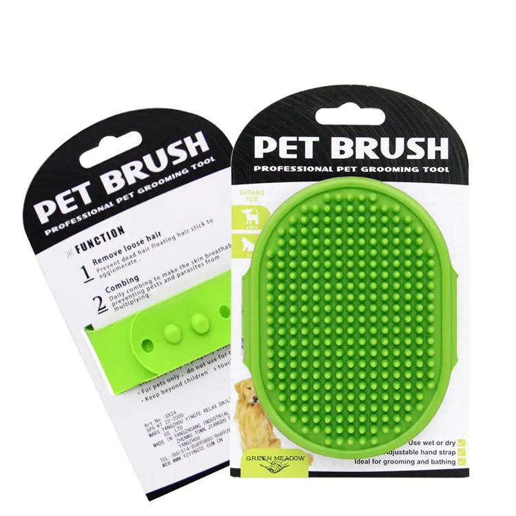 Soft Pet Cat Shampoo Bathing Brush Soothing TPR Dog Hair Comb 6