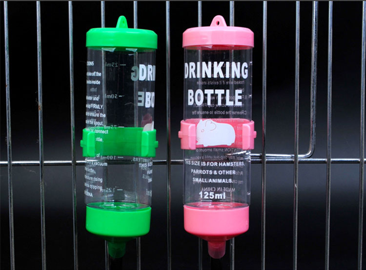 Factory Wholesale Plastic Dog Water Hanging Bottle For Pet Cage