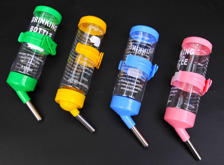 Factory Wholesale Plastic Dog Water Hanging Bottle For Pet Cage