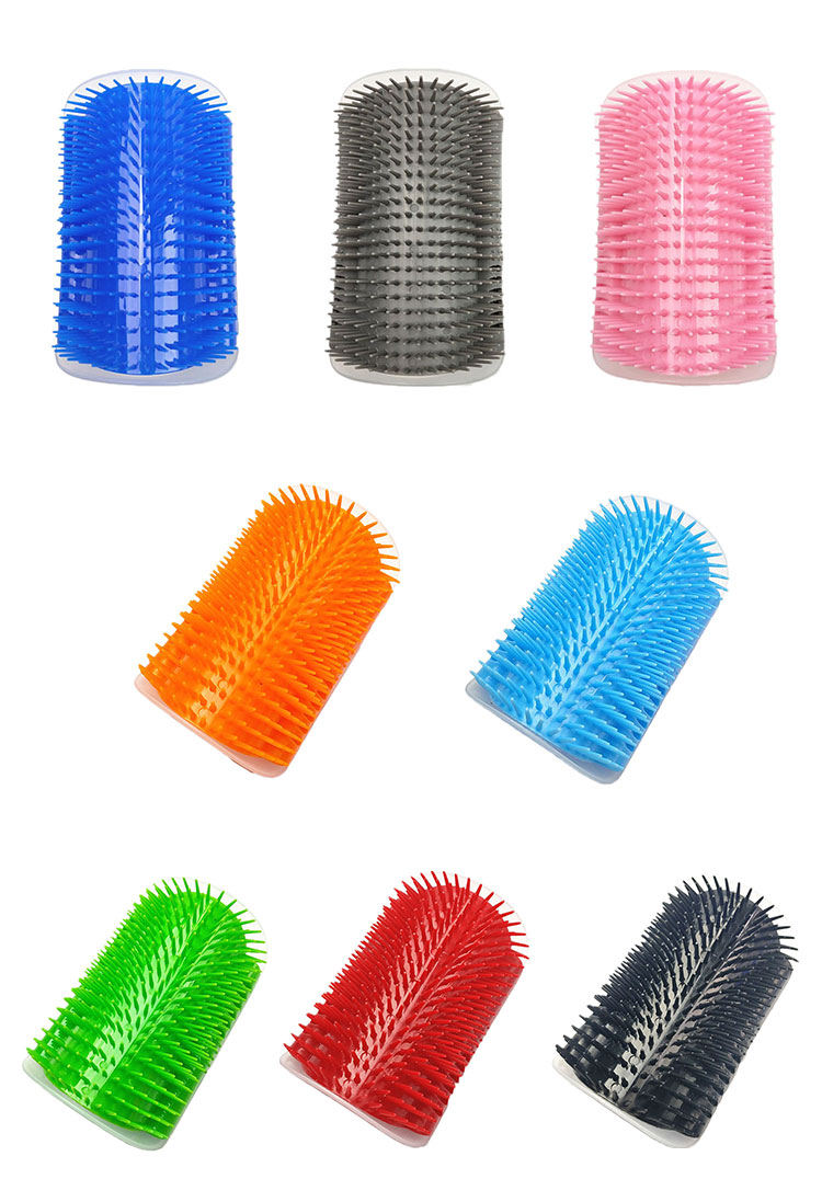 ROADREIGN - Cat Rubbing Hair Brush Soft Hair Pet Grooming Itching Brush Cats Massage Comb With Catnip Pet Grooming 9