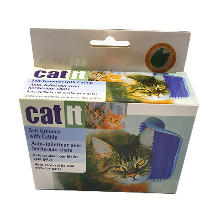 ROADREIGN - Cat Rubbing Hair Brush Soft Hair Pet Grooming Itching Brush Cats Massage Comb With Catnip Pet Grooming 13