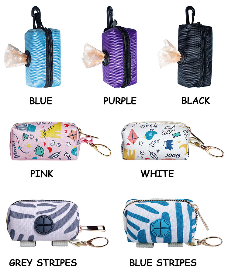 Oxford Cloth Dog Poop Bag Dispenser Durable Portable Pet Waste Bag Holder