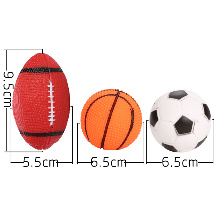 ROADREIGN - Juguete de voz para mascotas resistente a mordeduras, juguete de baloncesto para masticar para perros, juguetes para mascotas 2