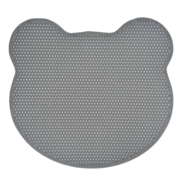 ROADREIGN - EVA Cat Litter Mat Wholesale Head Of Bear Shape Waterproof Cat Litter Pad Mat Pet Cleaning 6