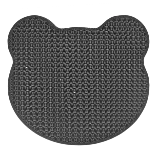 ROADREIGN - EVA Cat Litter Mat Wholesale Head Of Bear Shape Waterproof Cat Litter Pad Mat Pet Cleaning 1