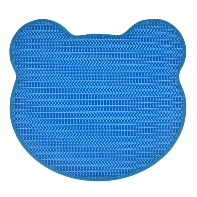ROADREIGN - EVA Cat Litter Mat Wholesale Head Of Bear Shape Waterproof Cat Litter Pad Mat Pet Cleaning 7