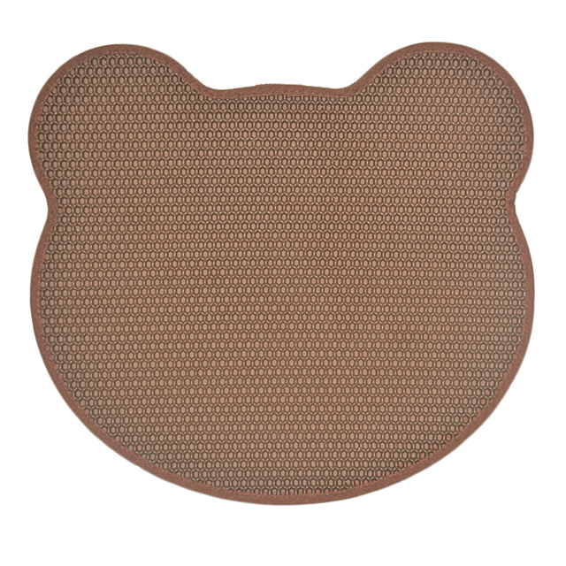 ROADREIGN - EVA Cat Litter Mat Wholesale Head Of Bear Shape Waterproof Cat Litter Pad Mat Pet Cleaning 5