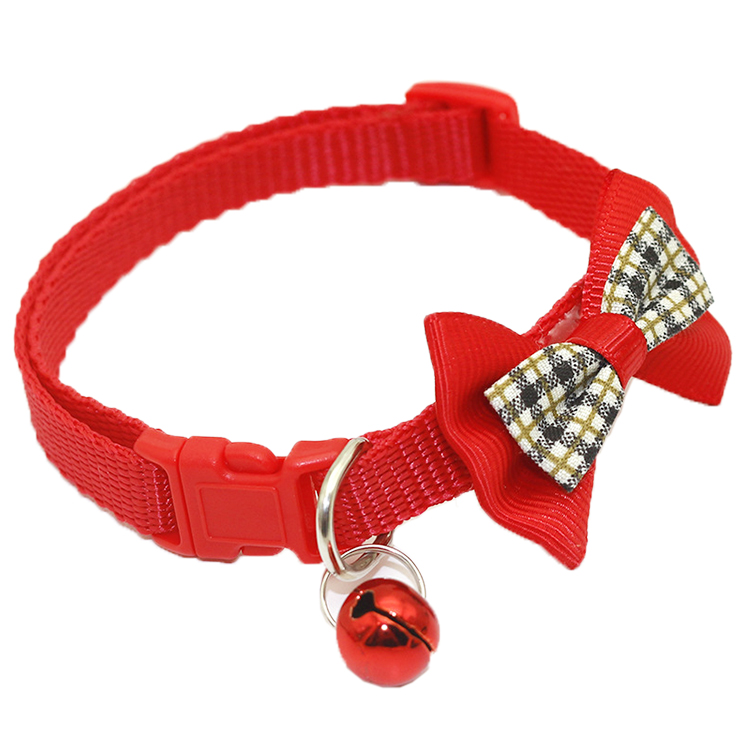 ROADREIGN - Collar de PVC de lujo para perros con lazo y cascabel, venta al por mayor. Collares y correas para mascotas. 1