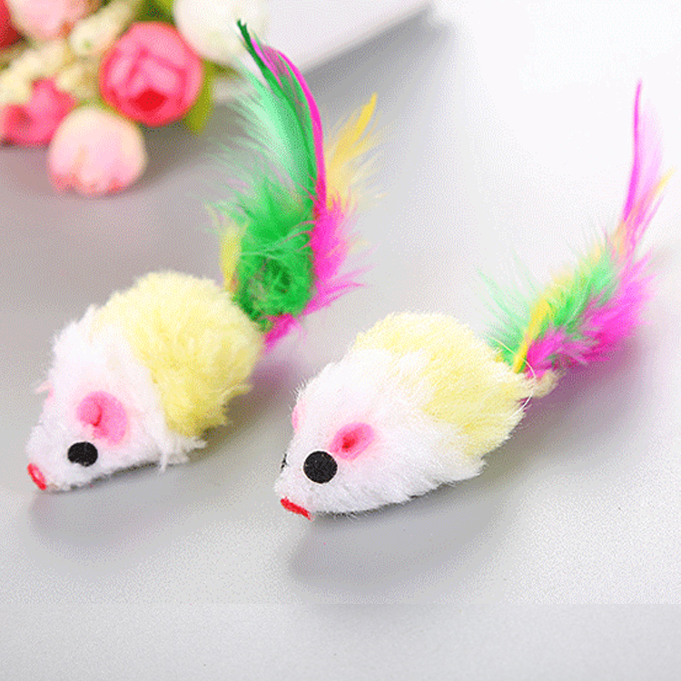 ROADREIGN - Plush Mouse Toy Pet Funny Cat Toy Pet Toys 4