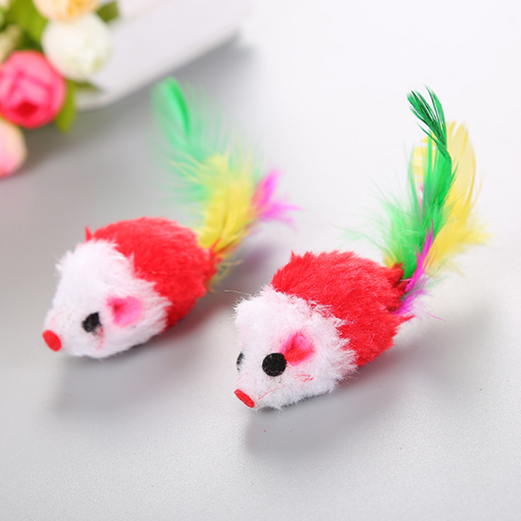 ROADREIGN - Plush Mouse Toy Pet Funny Cat Toy Pet Toys 2