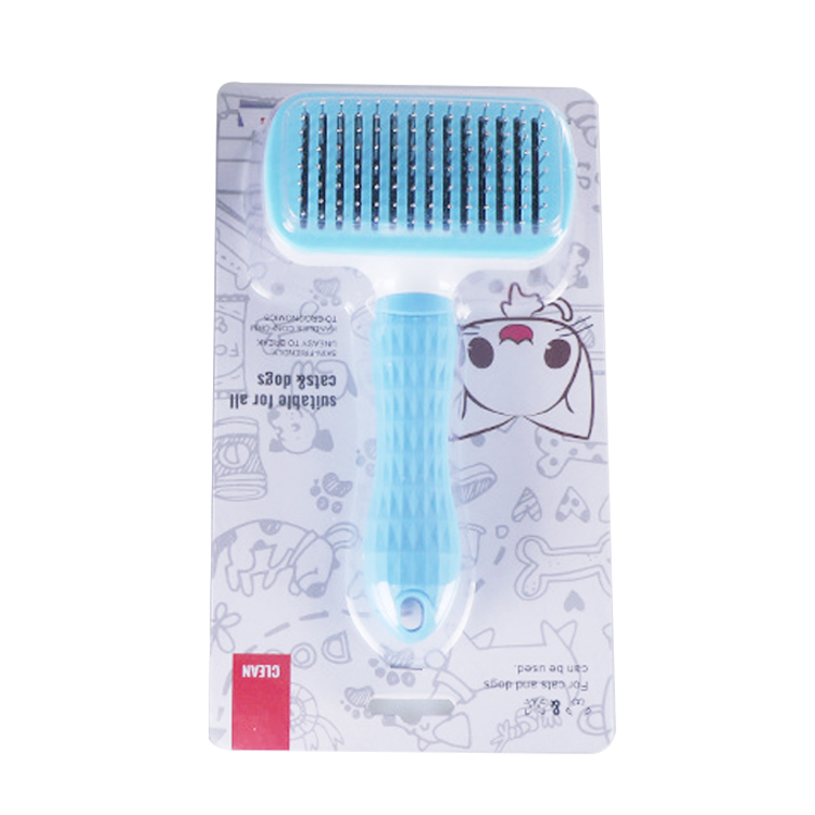 Pet Grooming Brush Self Cleaning Dog Hair Brush , Cat Pin Comb