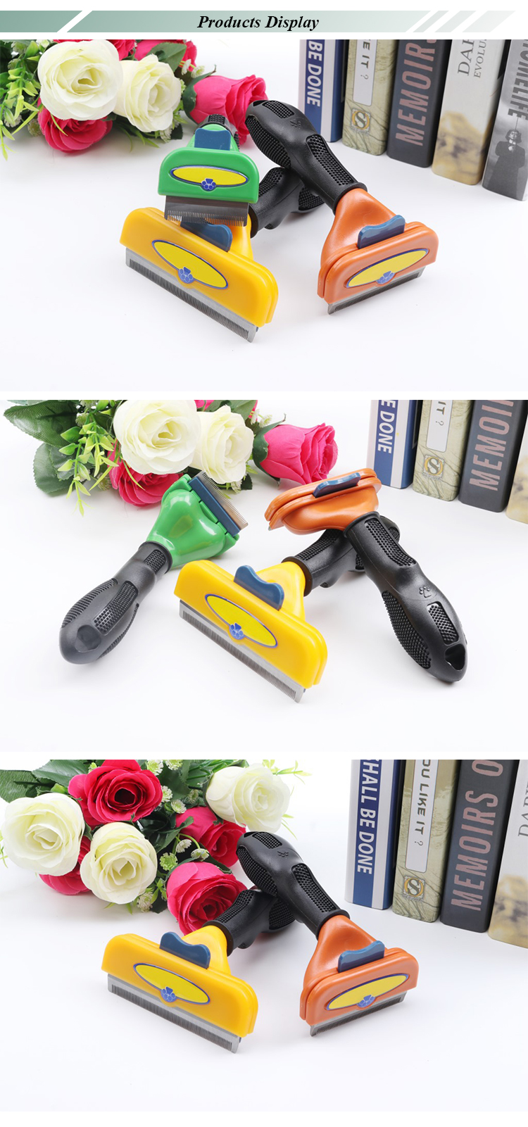 Wholesale Plastic Cat Shedding Brushes For Pet Grooming