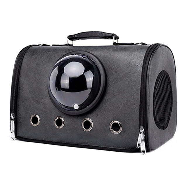 ROADREIGN - Breathable Portable Pet Carrier Leather Shoulder Bag Pet Carriers 1