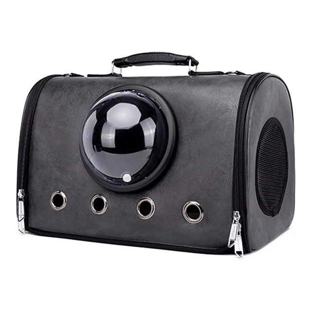 ROADREIGN - Breathable Portable Pet Carrier Leather Shoulder Bag Pet Carriers 1