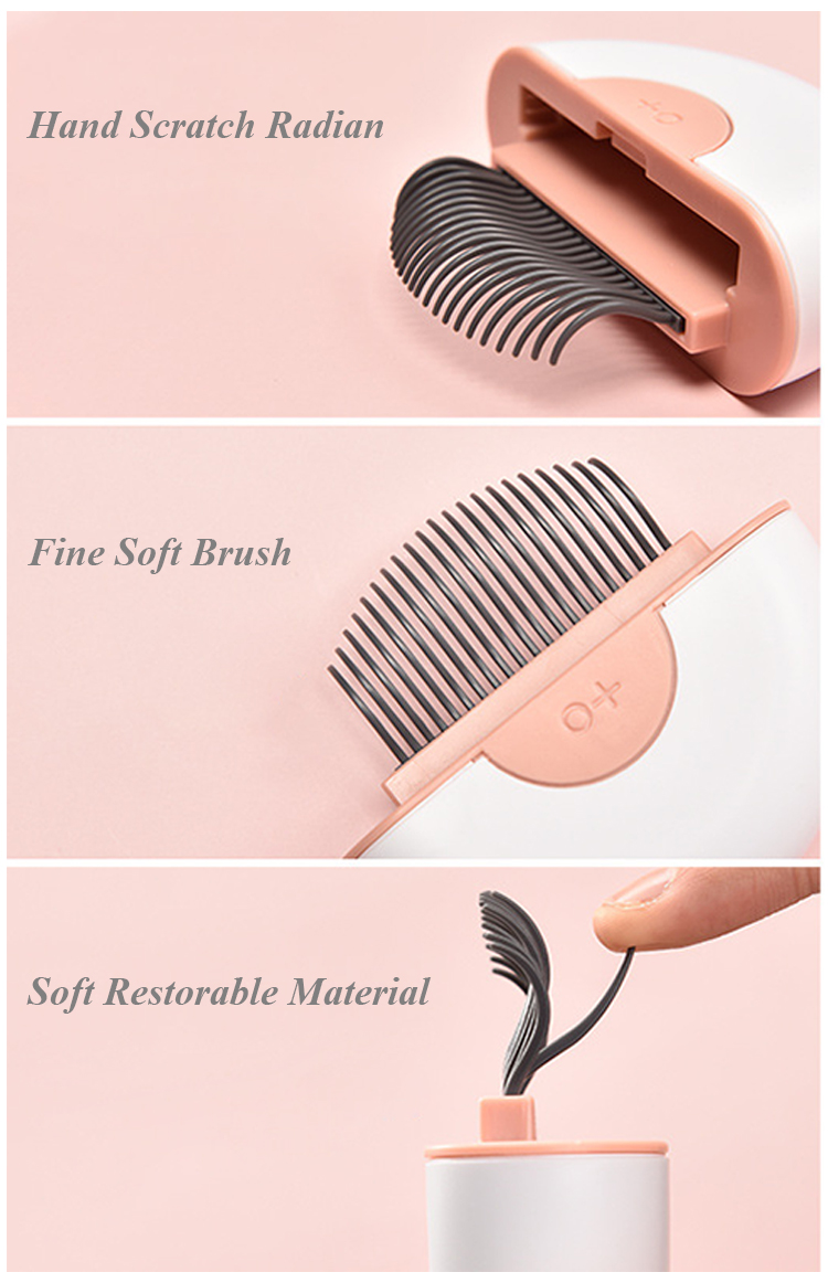 Small Portable Plastic Dog Massage Pet Hair Grooming Comb