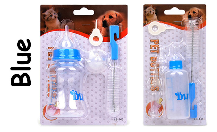 ROADREIGN - Kleine hondenvoedingsfles groothandel plastic huisdier kat water melk voeding zuigfles huisdier drinkfles 7