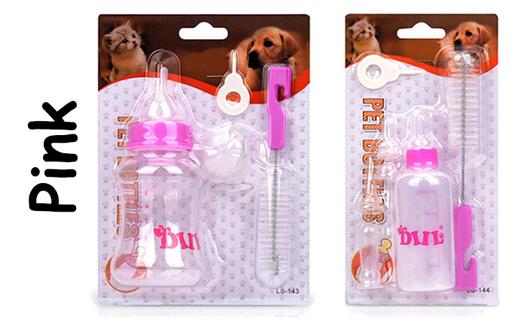Little Dog Feeding Bottle Wholesale Plastic Pet Cat Water Milk Feeding Nursing Bottle