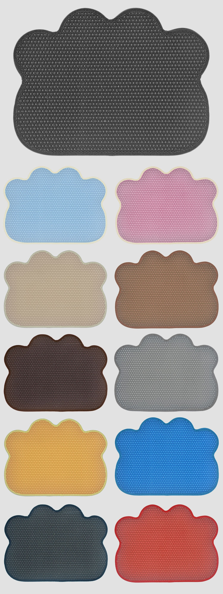 EVA Cat Litter Pad Wholesale Paw Shaped Cat Litter Sand Mat