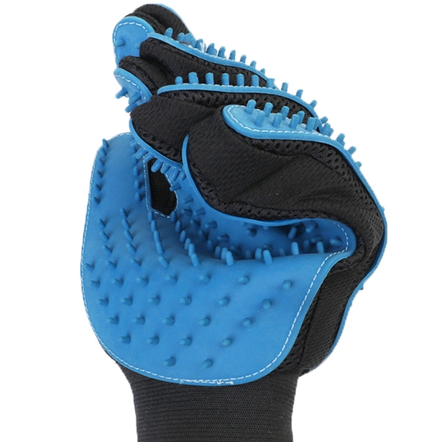 ROADREIGN - Dog Cleaning Double Sides Hair Remover Pet Grooming Glove Pet Grooming Gloves 1