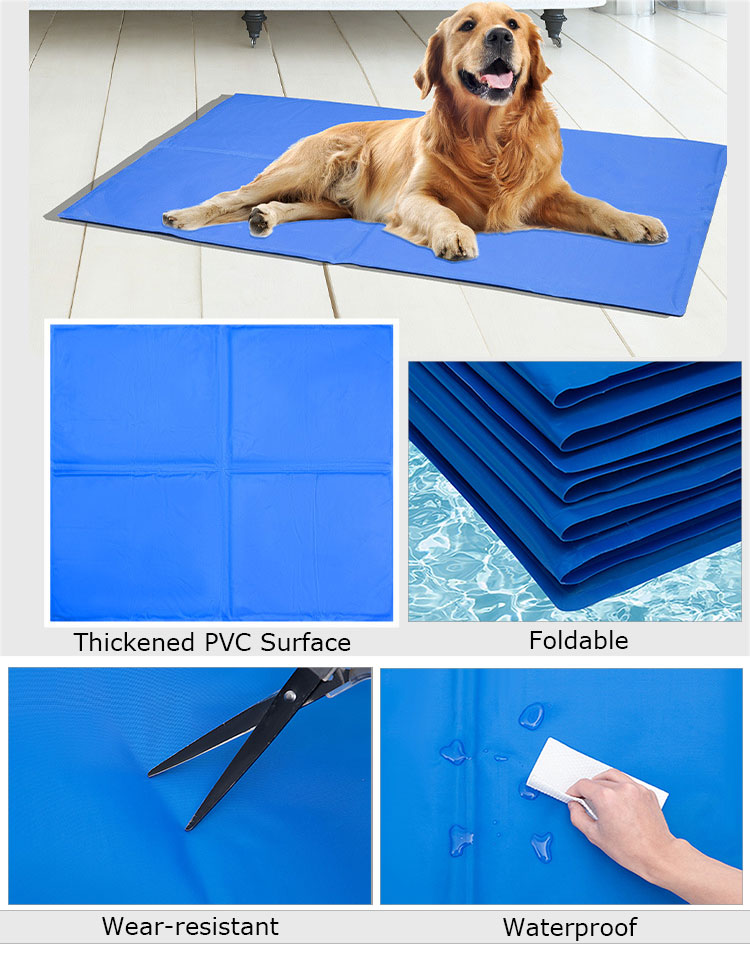 Dog Cooling Mat Bed Foldable Pet Self Cooling Ice Pad