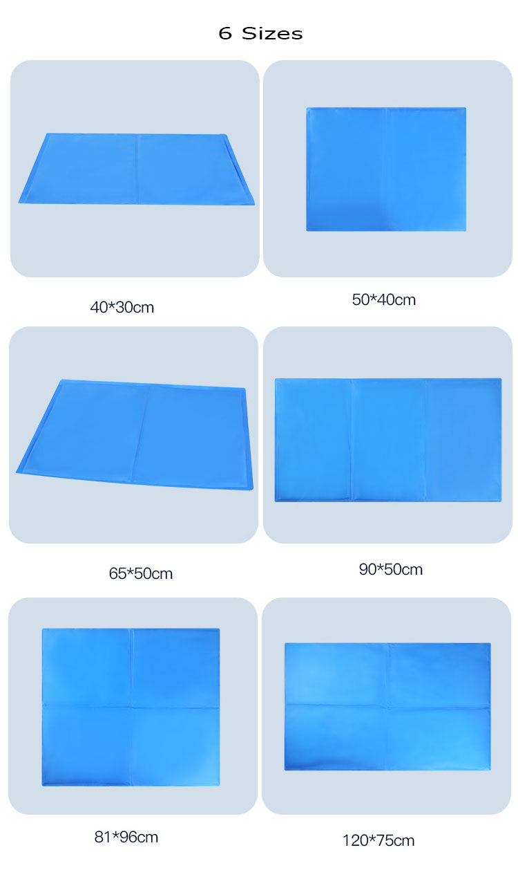 Dog Cooling Mat Bed Foldable Pet Self Cooling Ice Pad