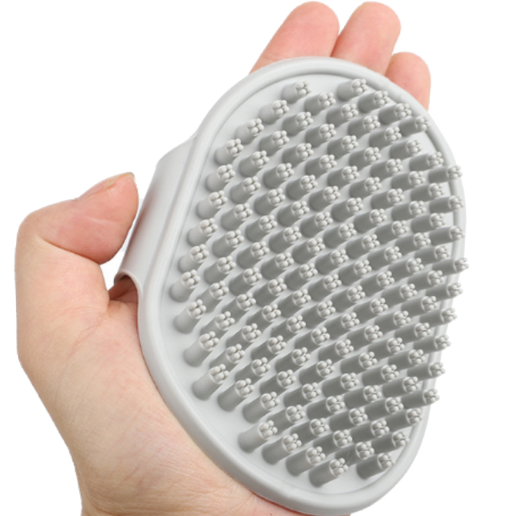 ROADREIGN - Brosse douce pour poils de chat et de chien, peigne de bain en TPR pour le toilettage des animaux de compagnie 4