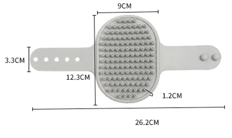 Soft Pet Cat Hair Brush Soothing Massage TPR Dog Bathing Comb