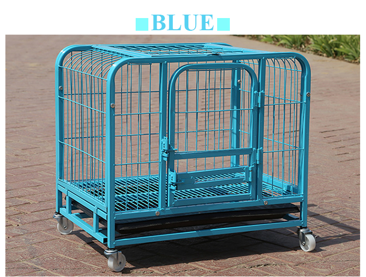 Wholesale Strong Metal Kennel Mesh Pet Dog Cage With Wheels