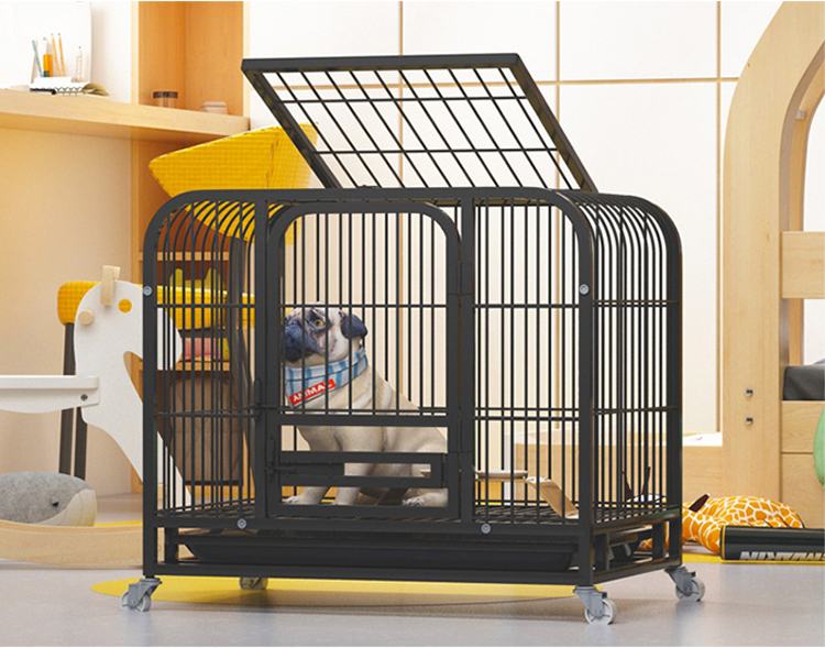 Wholesale Strong Metal Kennel Mesh Pet Dog Cage With Wheels