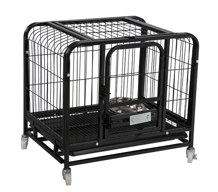 Wholesale Strong Metal Kennel Mesh Pet Dog Cage With Wheels