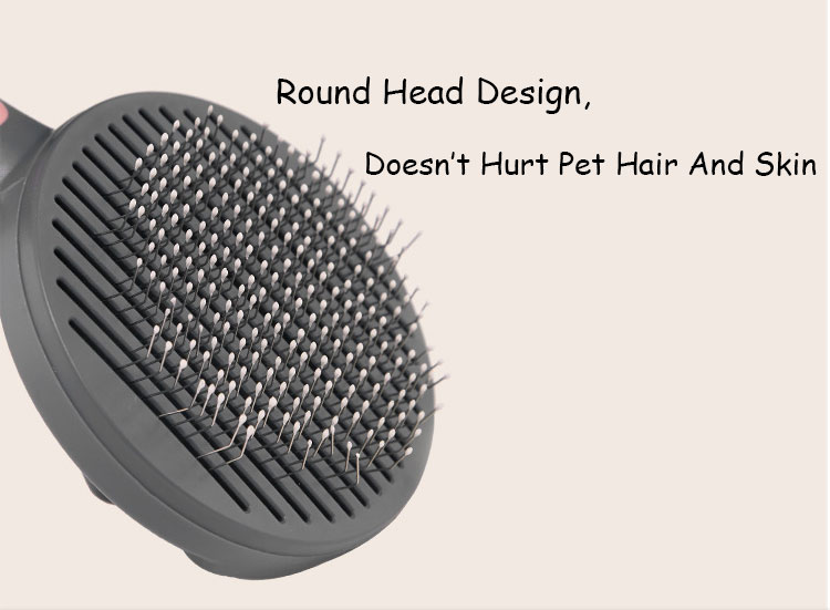 Washable Cat Hair Removal Comb Custom Self Cleaning Pet Dog Massage Comb