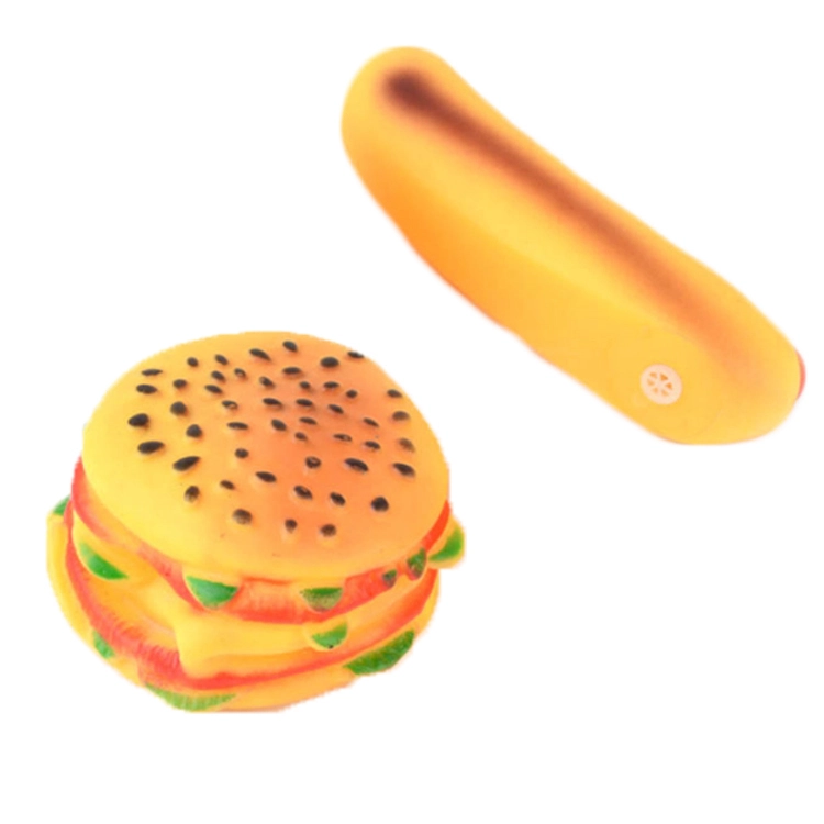 ROADREIGN - Pet Voice Toys Wholesale Hamburger And Hot Dog Shaped Dog Toys Pet Toys 1