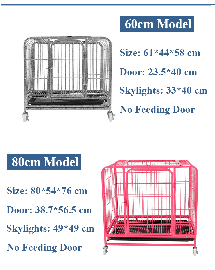 Wholesale Metal Kennel Mesh Pet Dog Cage With Wheels