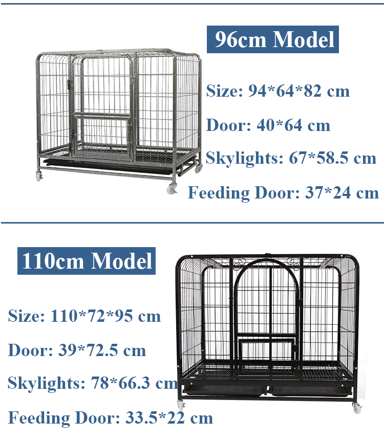 Wholesale Metal Kennel Mesh Pet Dog Cage With Wheels