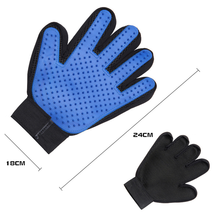 ROADREIGN - Hot Selling 259 Tips Dog Bath Glove, High Quality Cat Grooming Glove, Pet Brush Glove Pet Grooming Gloves 12