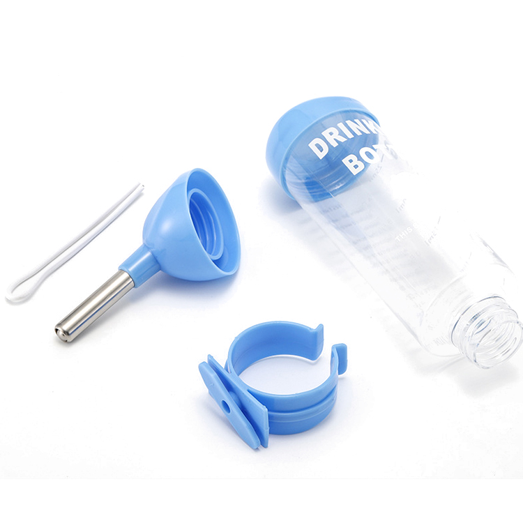 Automatic Plastic Dog Water Hanging Bottle Dispenser For Pet Drinking In Cage